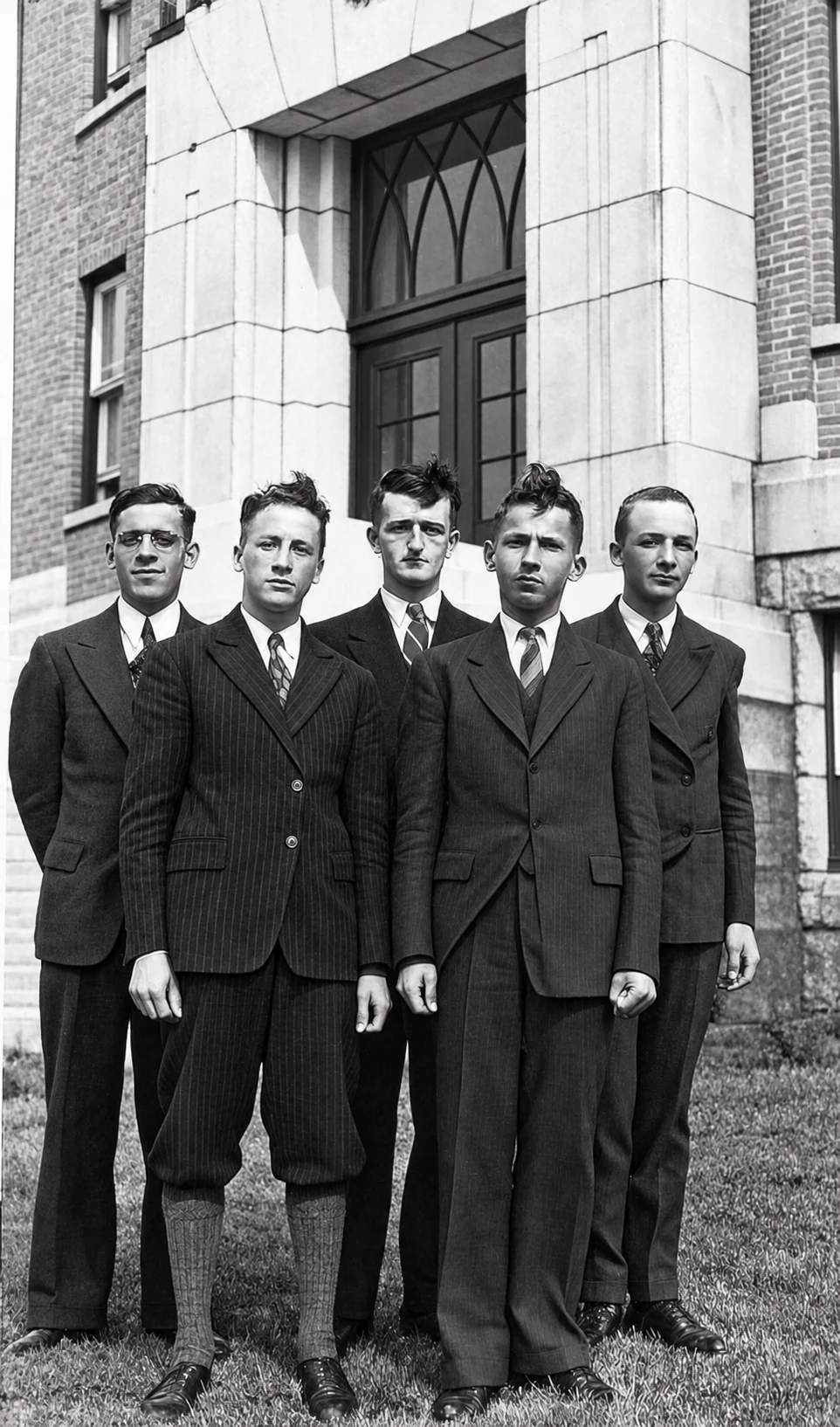 Les premiers rhétoriciens en 1944