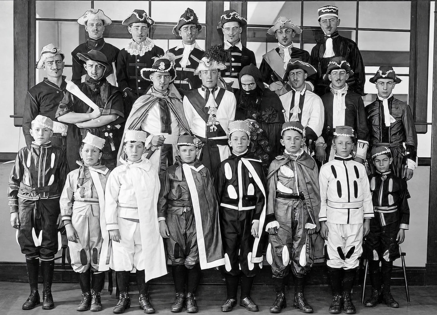 Théâtre: groupe d'acteurs