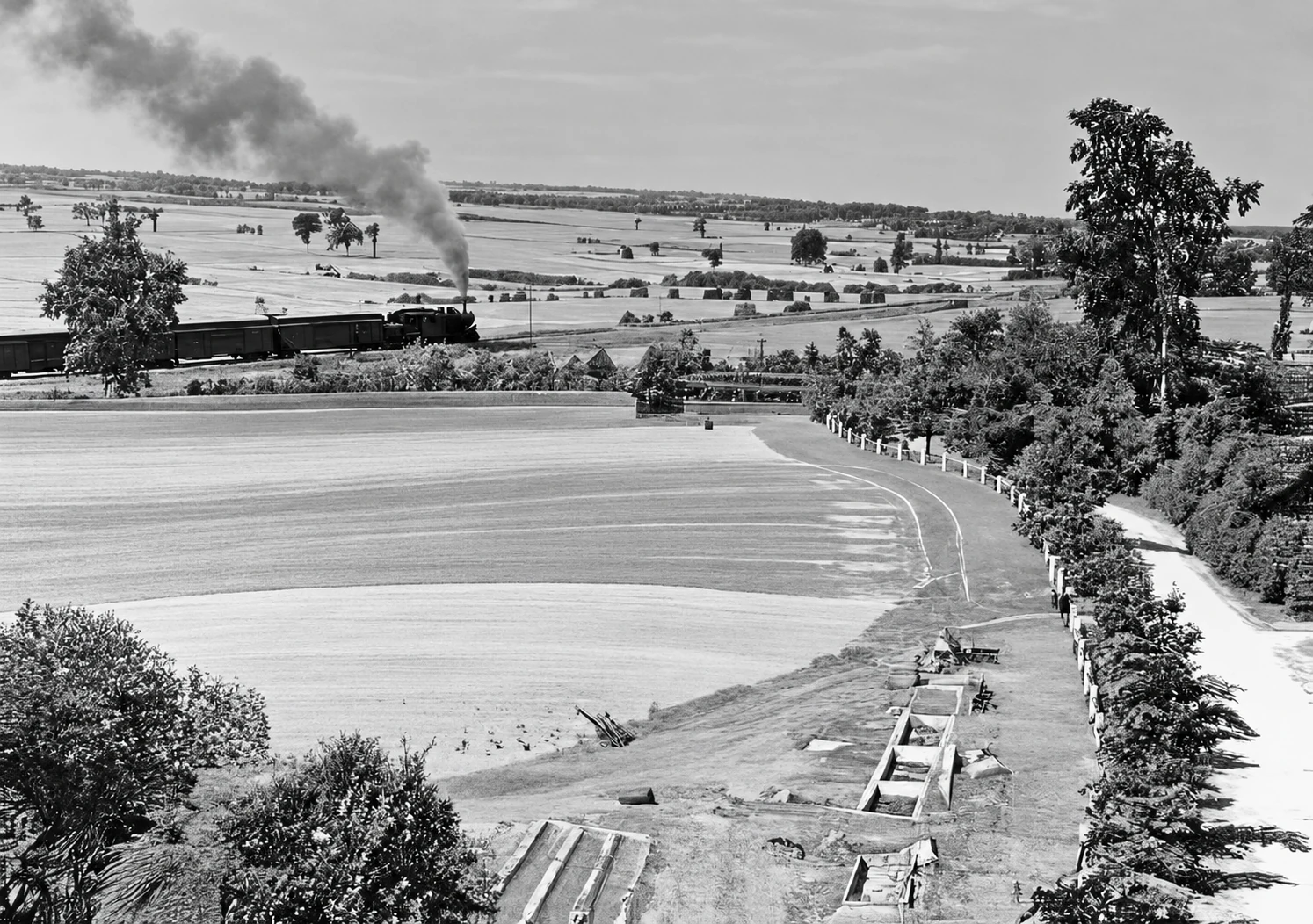 Vue générale et petit train