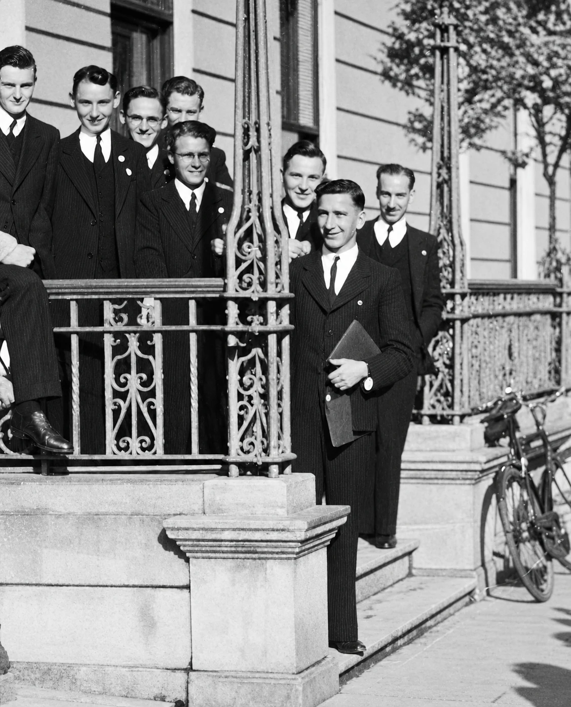 Groupe d'Irlandais en 1947